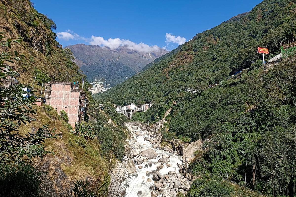 Sungai Bhote Koshi, Nepal.