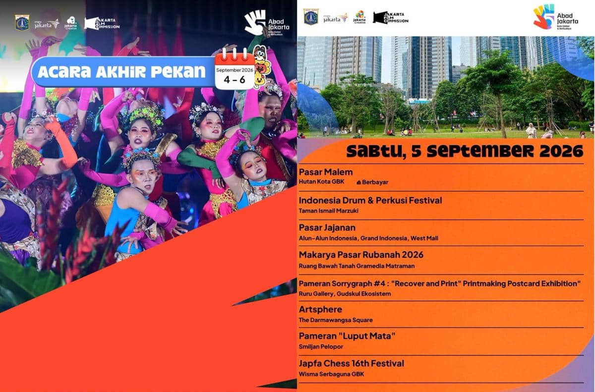 Daftar Event Weekend Pertama September 2026 di Jakarta