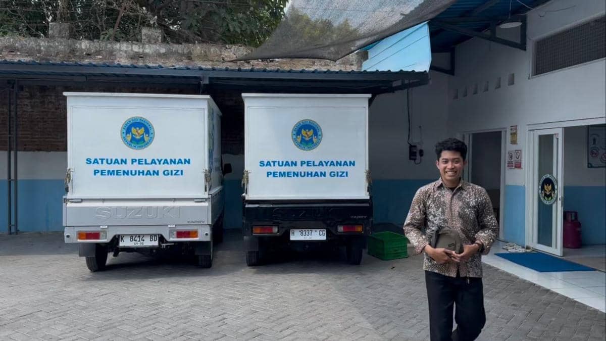 Suasana SPPG Soditan di Lasem pada Jumat (4/9/2026) siang. Akibat dugaan keracunan massal MBG pada Kamis SPPG Soditan ditutup sementara. (IS