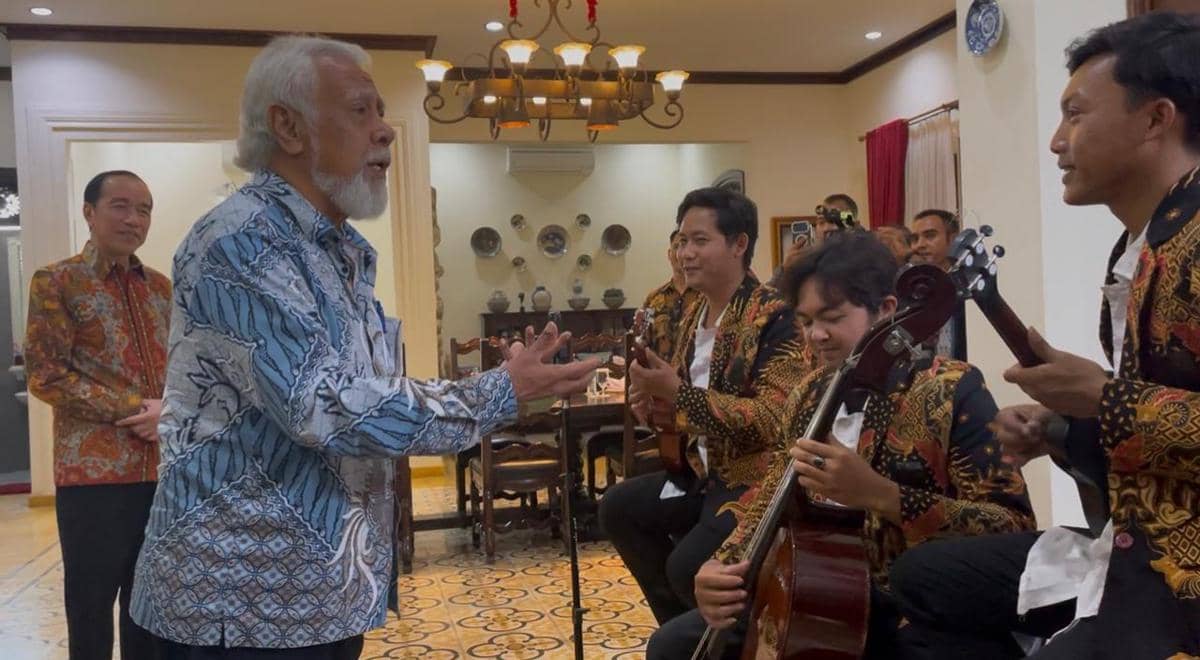 Makan Siang Dengan Jokowi, Xanana Gusmao Nyanyi Bengawan Solo