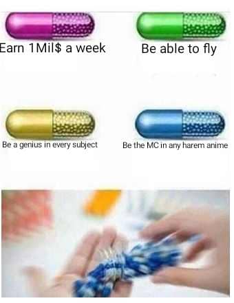 meme anime tentang pil
