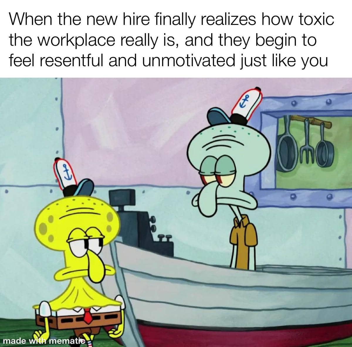 meme SpongeBob tentang hal toksik