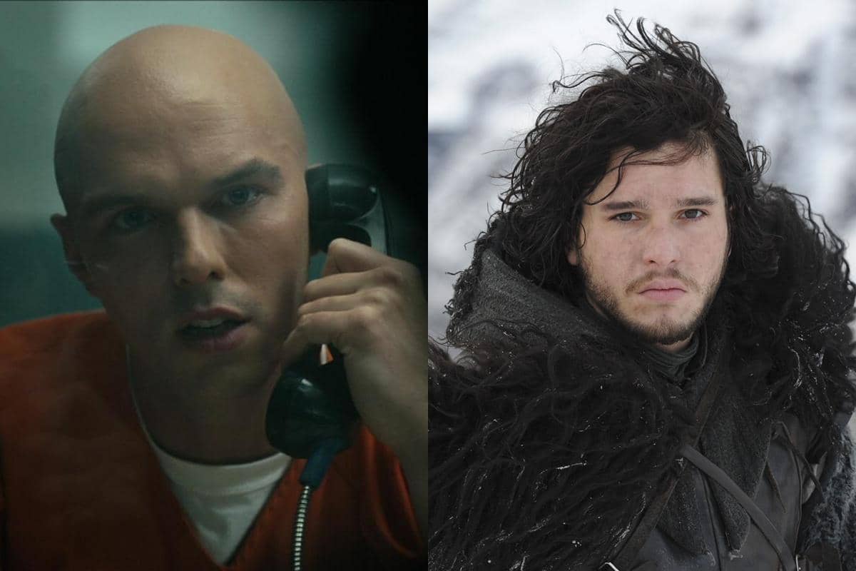 Nicholas Hoult dan Kit Harington dalam kolase potret, dengan kredit Instagram dan HBO Game of Thrones