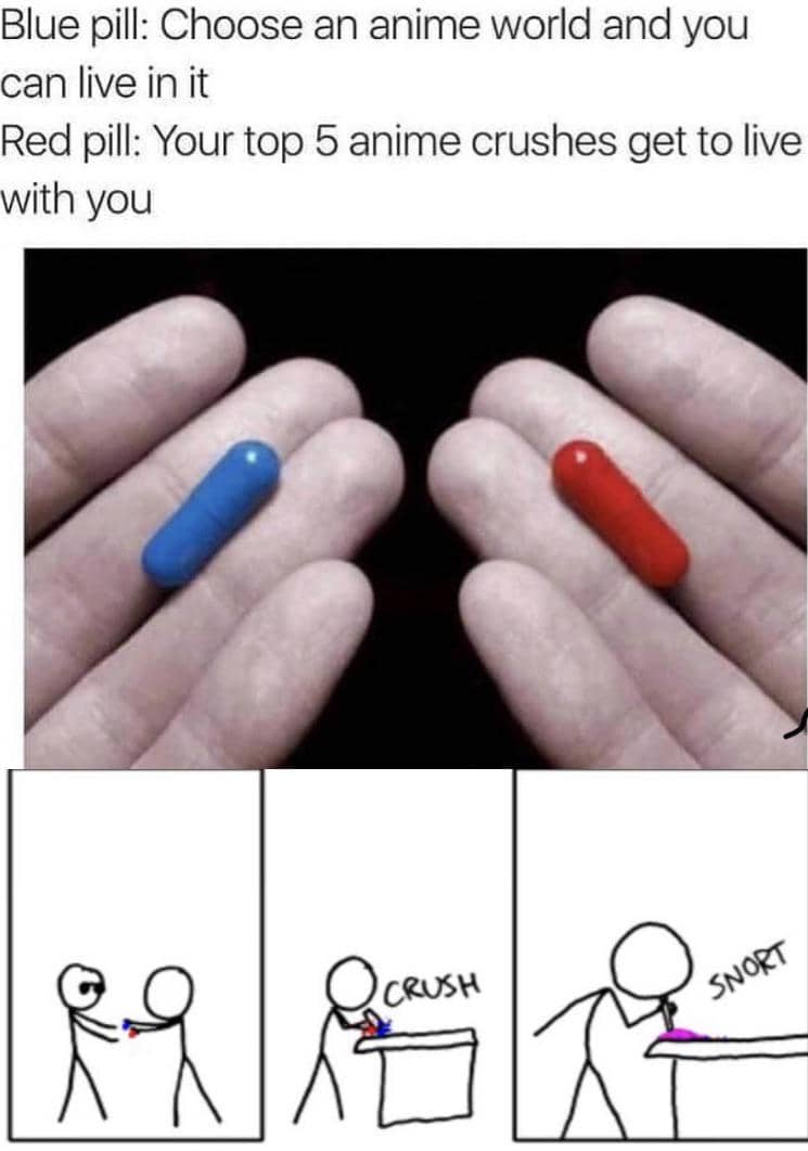 meme anime tentang pil