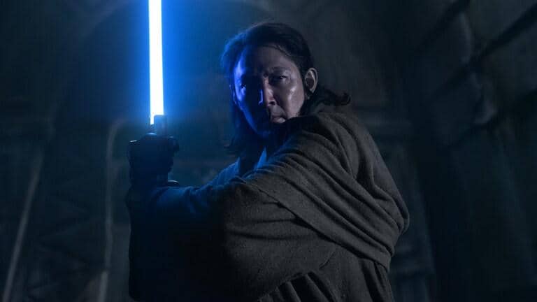 Still cut serial Star Wars: The Acolyte dari Disney+ Hotstar sebagai materi promosi serial fiksi ilmiah tersebut.