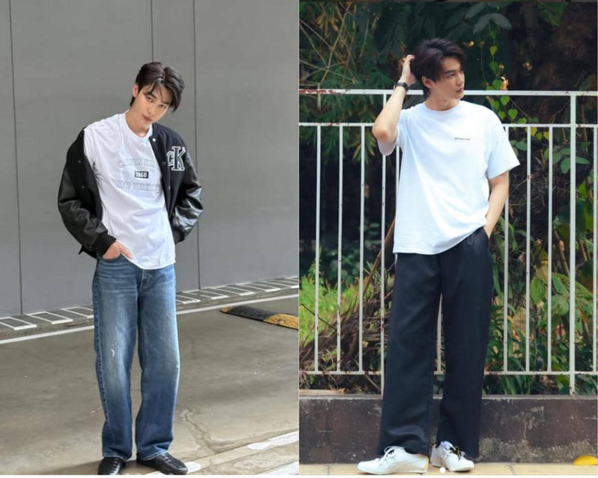 7 Ide Mix and Match Atasan Putih ala Dew Jirawat, Anti Monoton!
