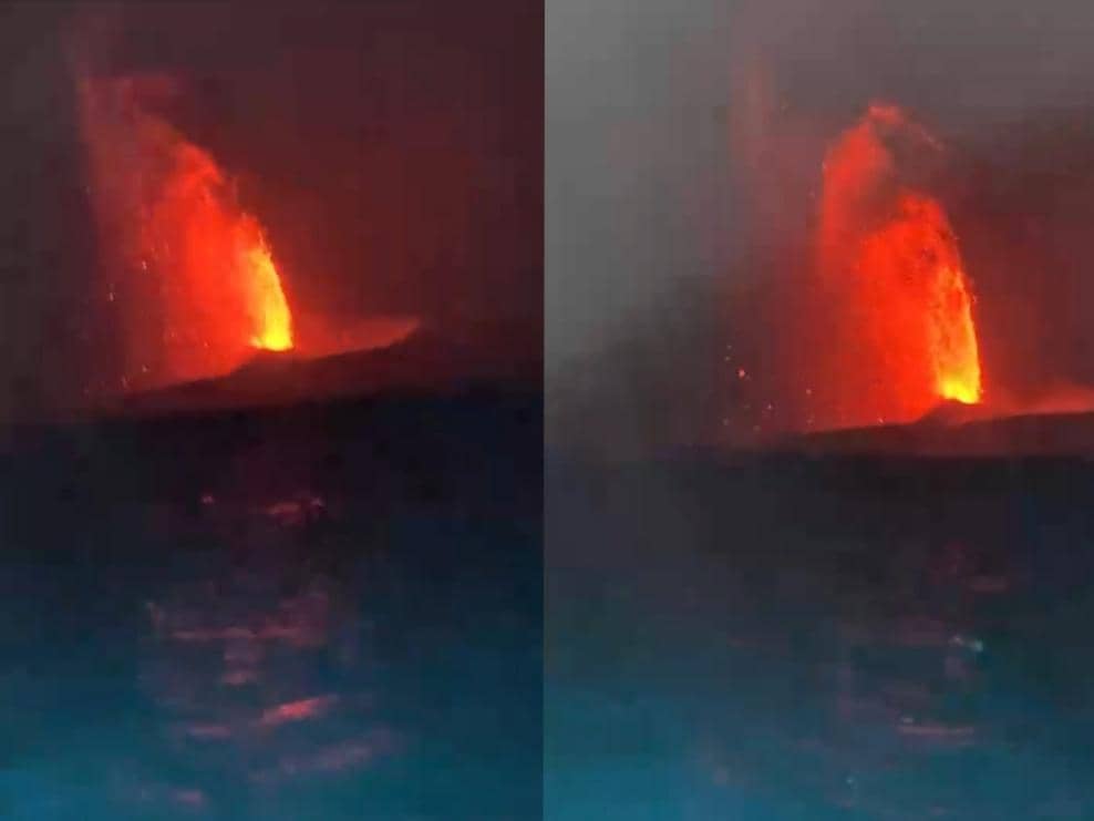 Kesaksian Warga Lihat Erupsi GAK: Ada 3 Dentuman dan Kilatan Petir