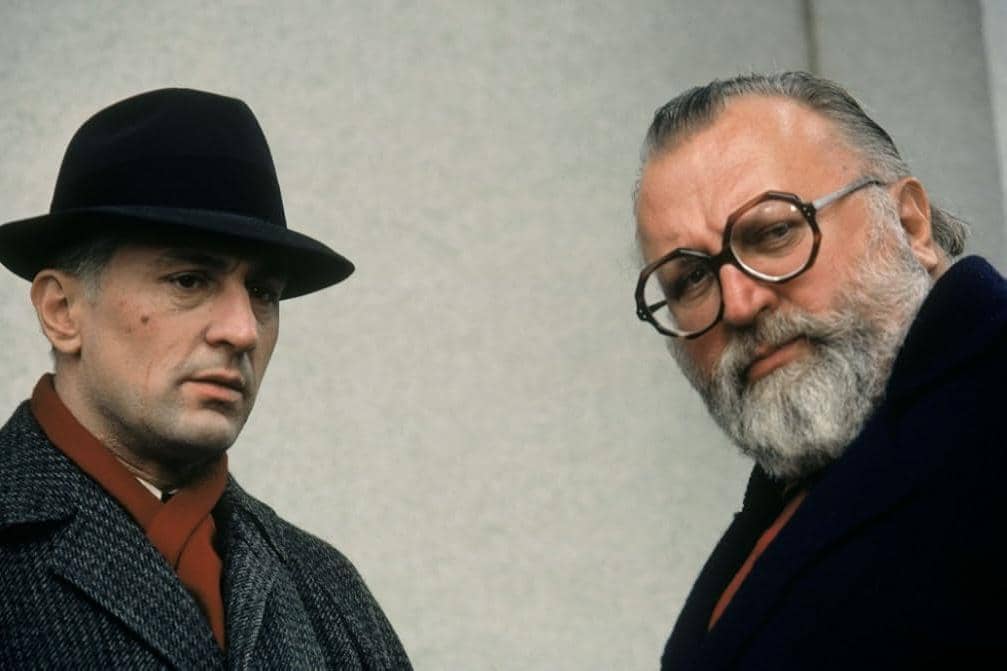 Robert De Niro dan Sergio Leone di Once Upon a Time in America.