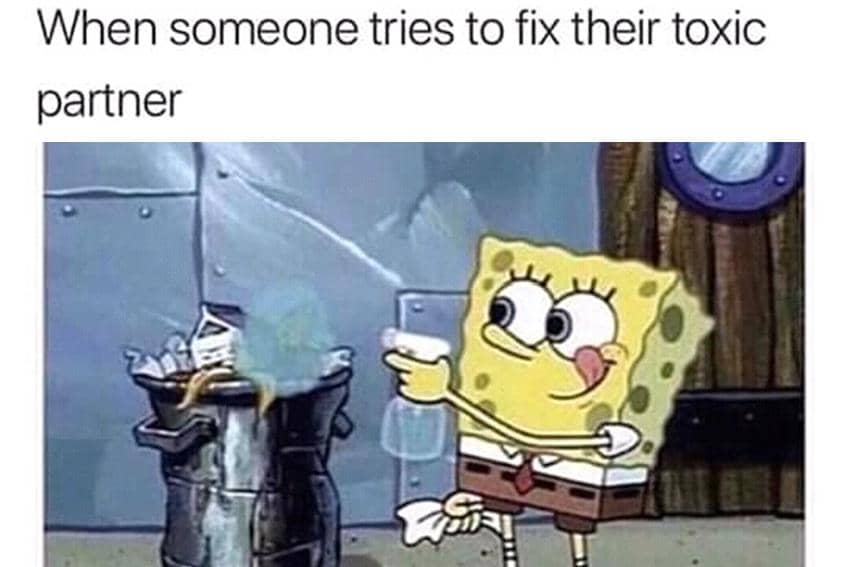 8 Meme SpongeBob tentang Hal Toksik, Kurang-kurangin!