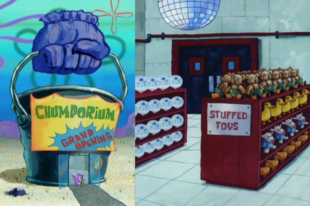 Chumporium, toko cendera mata milik Plankton