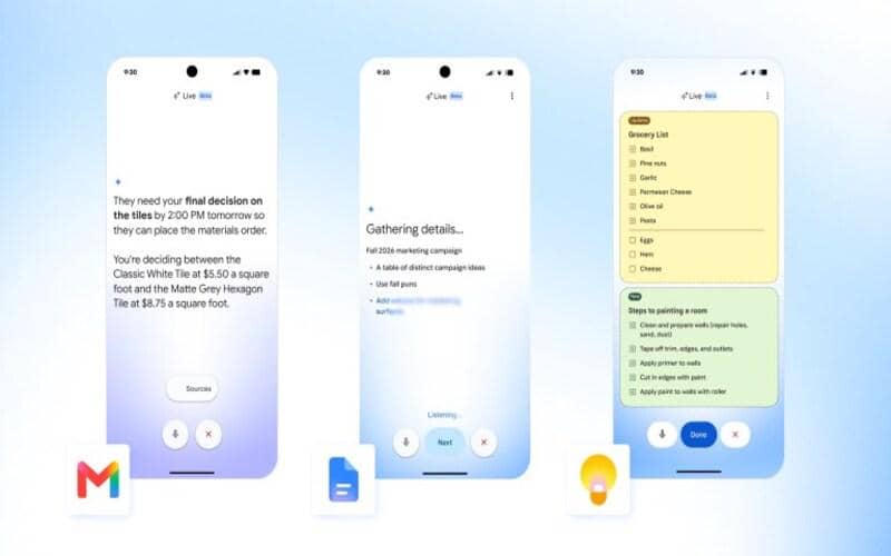 Google Hadirkan Fitur AI Berbasis Suara di Gmail, Docs, dan Keep