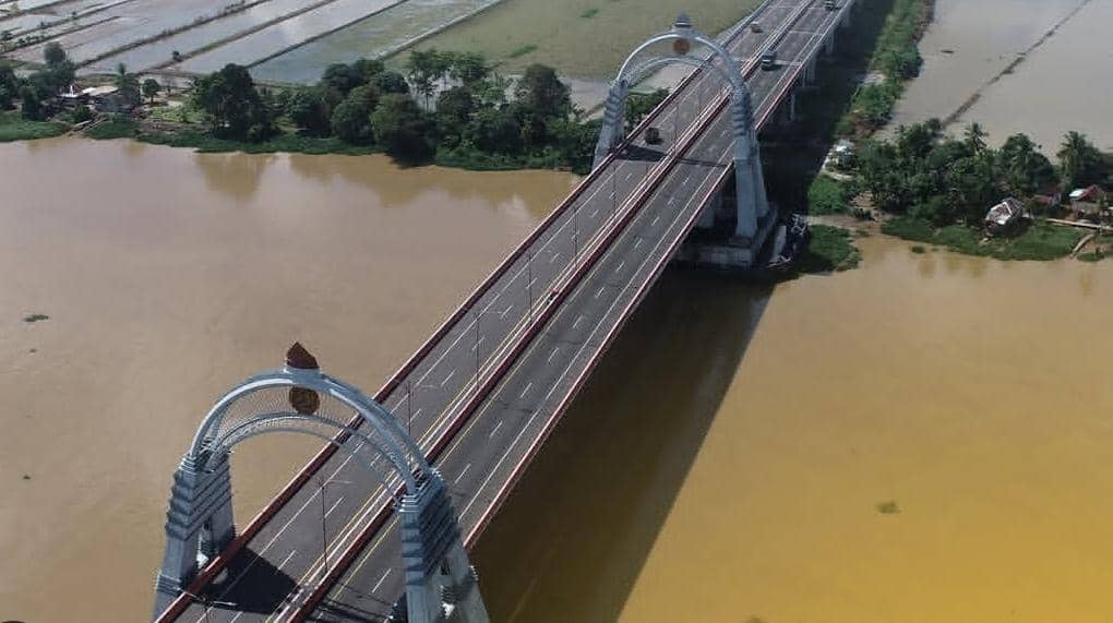 Salah satu ruas tol Kayuagung-Palembang.