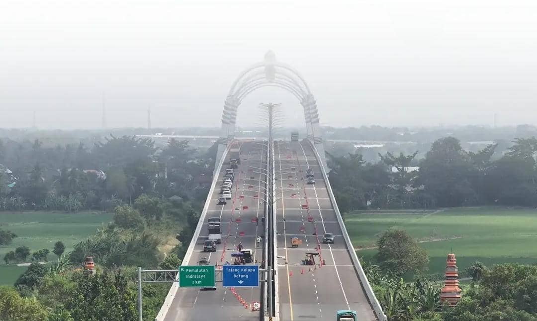 Jarak Pandang Tol Kayuagung 200 Meter, Tol Palindra Buka Tutup Jalur