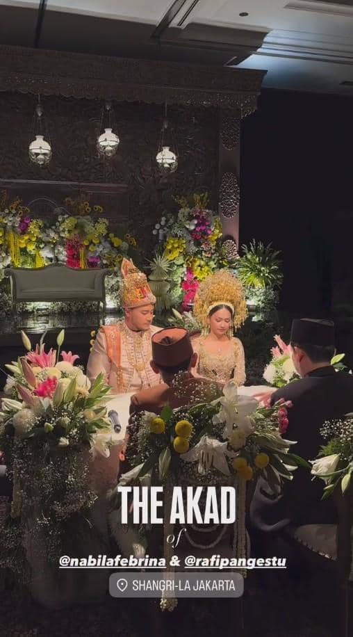 Akad Nikah Rafi Pangestu, Annisa Trihapsari Akhirnya Mantu (instagram.com/rafipangestu)