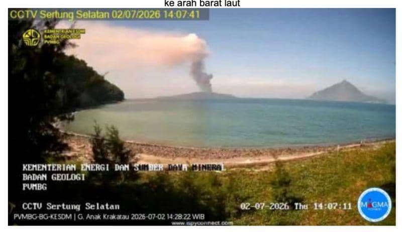 Cctv erupsi gunung anak Krakatau