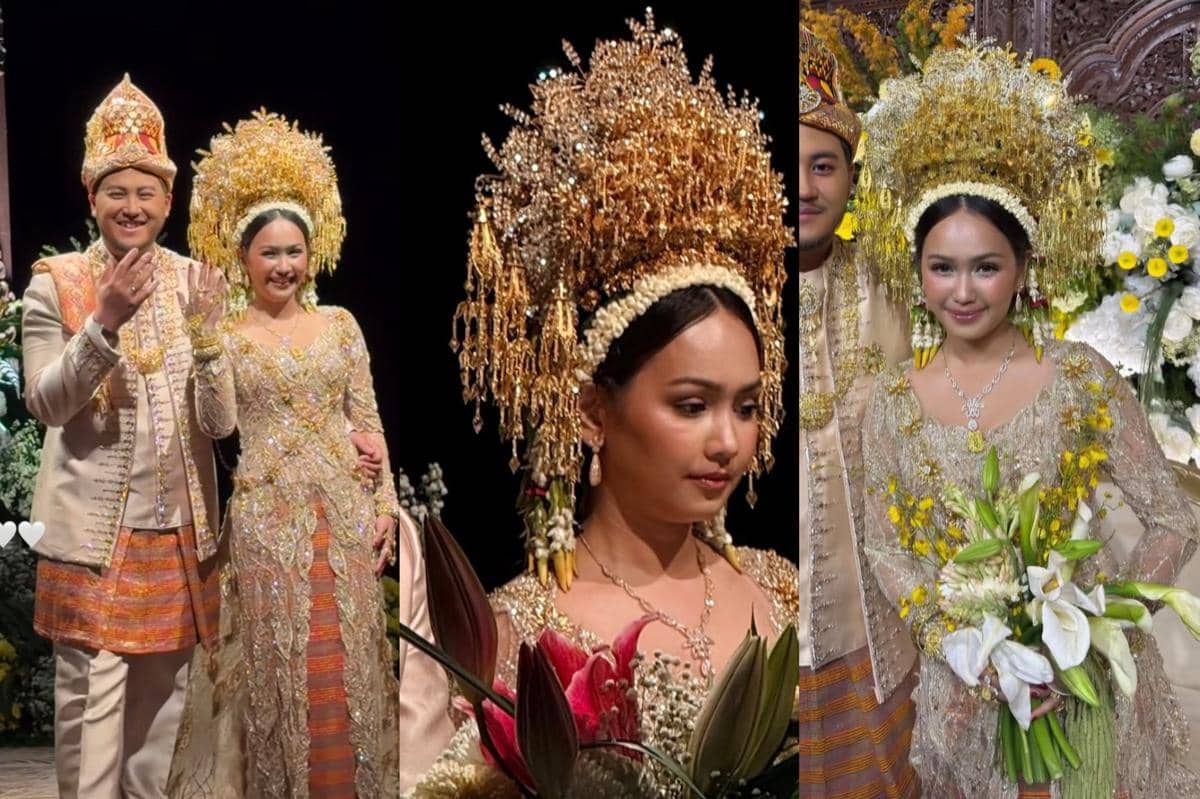 5 Inspirasi Kebaya dan Makeup Istri Rafi Pangestu, Adat Aceh Megah