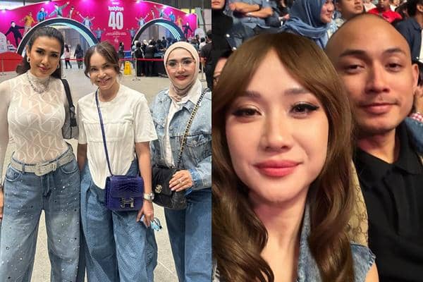 7 Potret Artis Nonton Konser Kahitna 40 Tahun, Nostalgia Lagu Romantis
