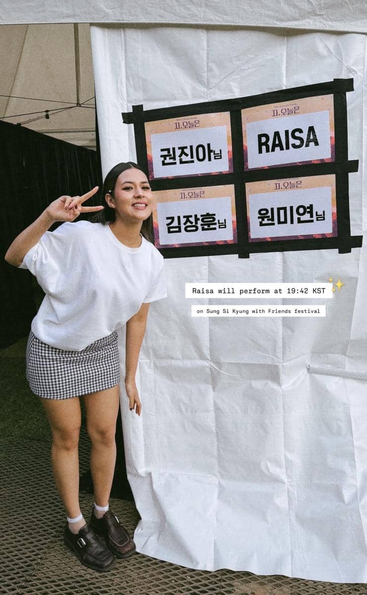 momen Raisa tampil dalam konser Sung Si Kyung with Friends