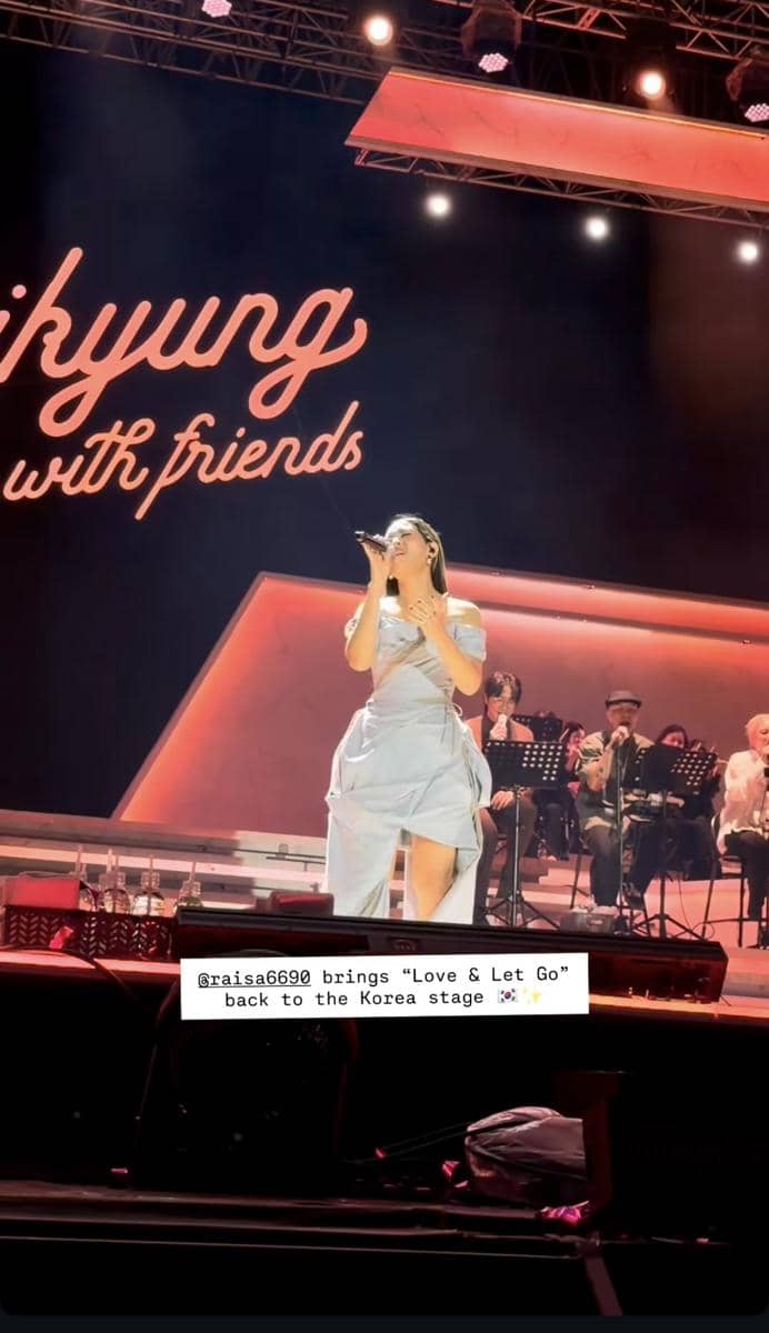 momen Raisa tampil dalam konser Sung Si Kyung with Friends