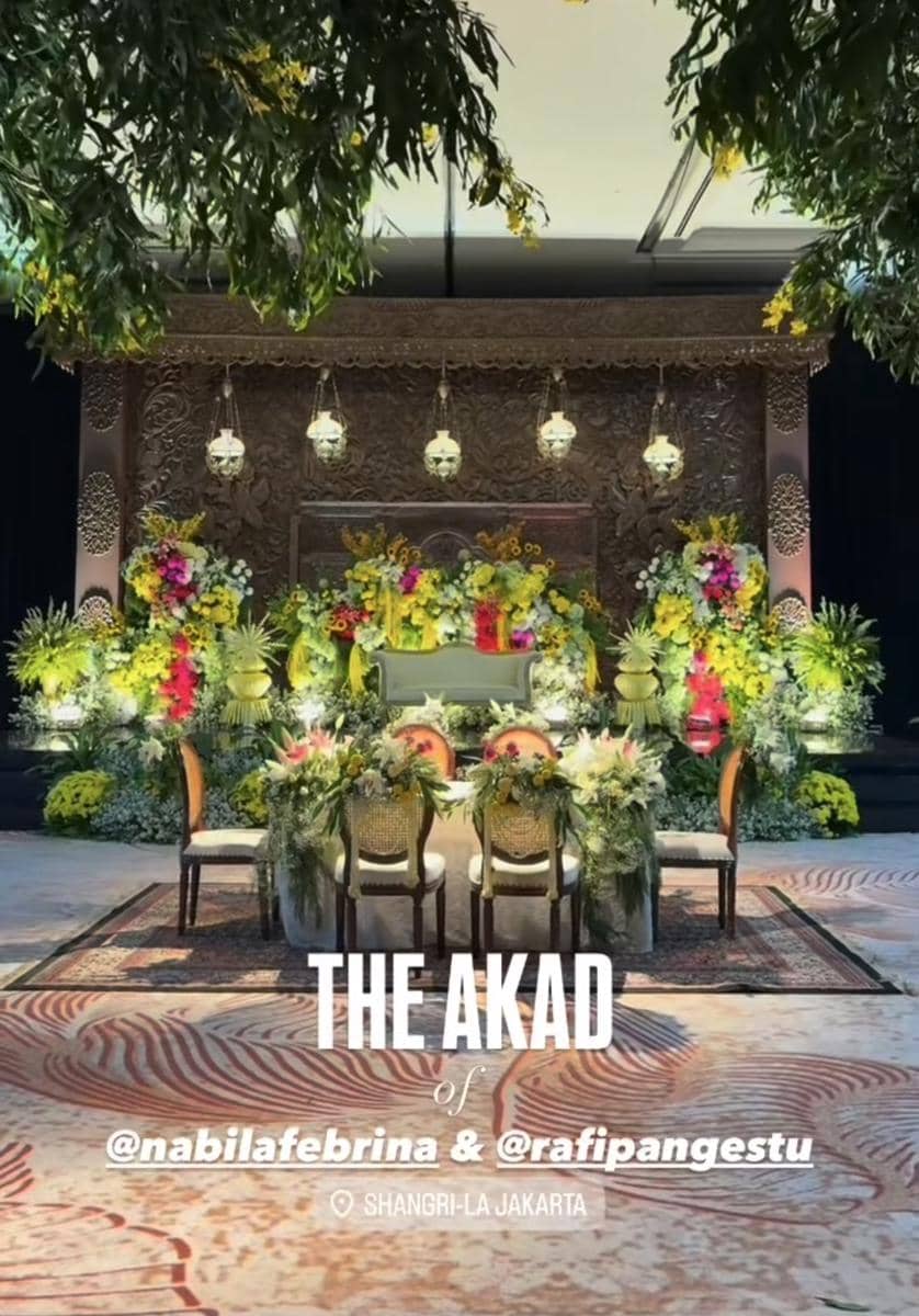 Akad nikah anak Rafi Pangestu