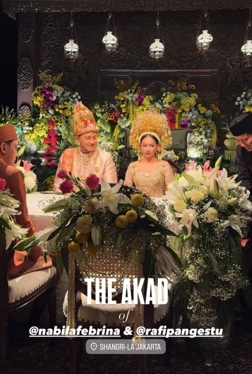 Akad nikah anak Rafi Pangestu