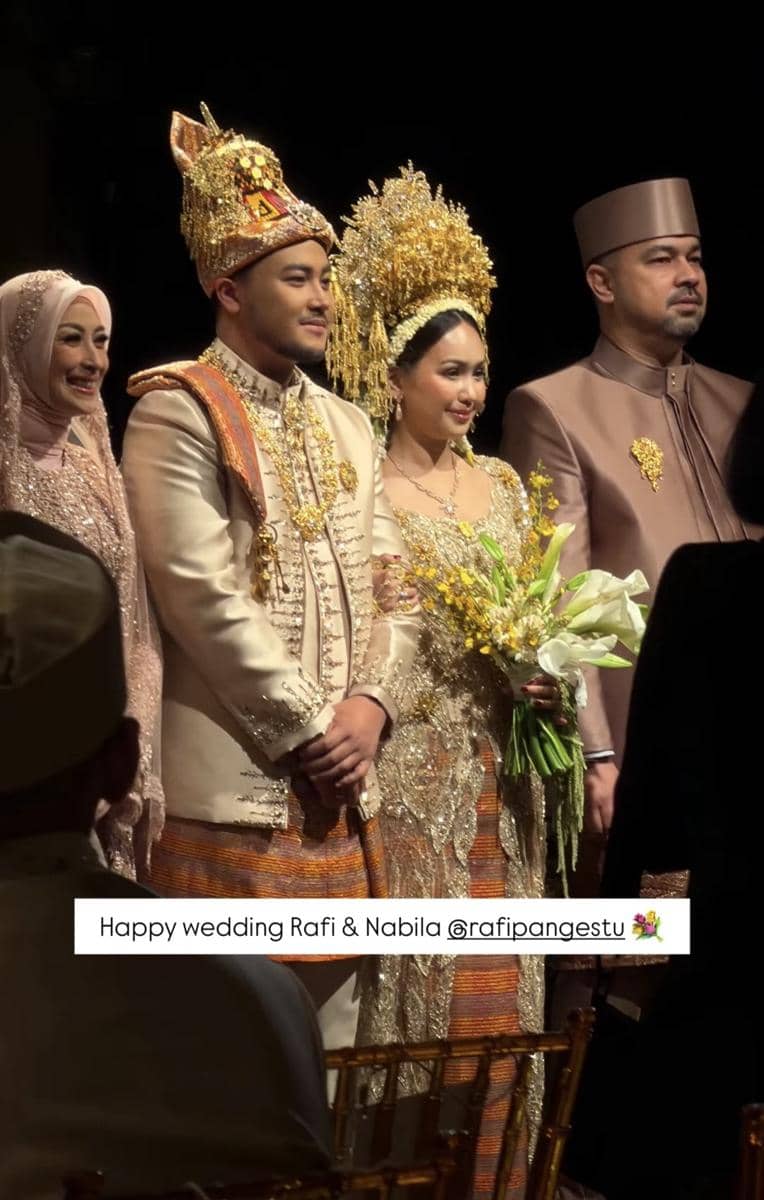 Akad nikah anak Rafi Pangestu