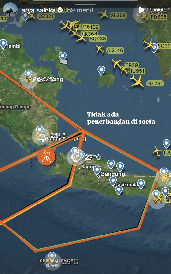 Arya Saloka soal erupsi anak Gunung Krakatau