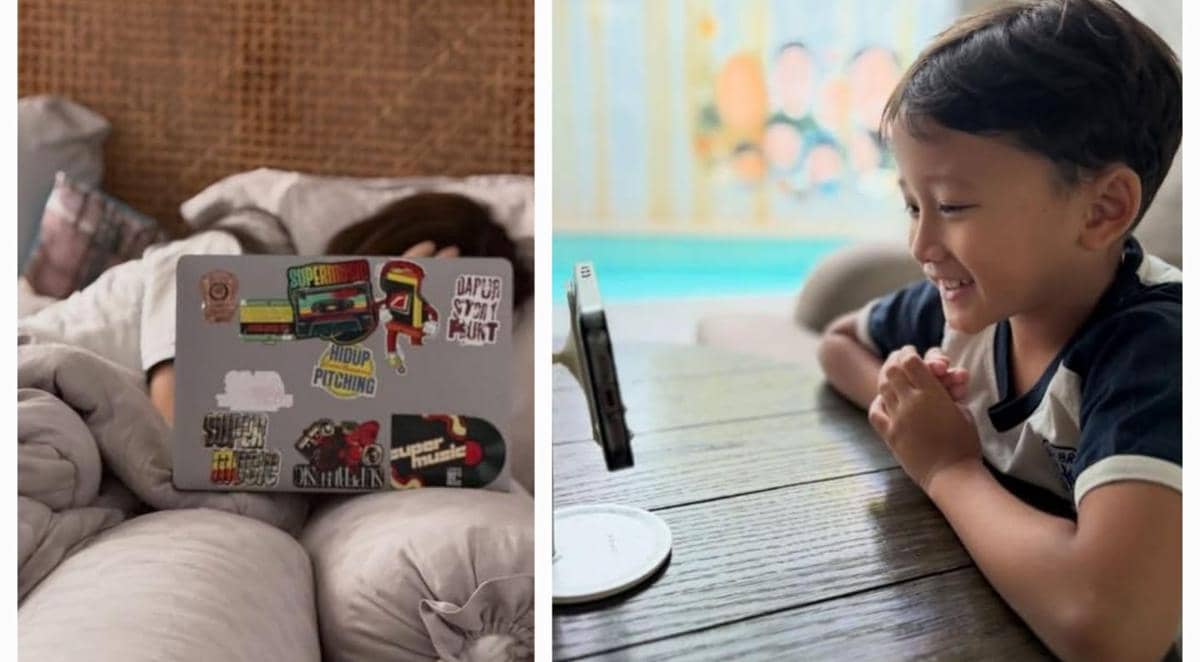 Zaskia Mecca Pantau 5 Anak Sekolah Daring Imbas Erupsi Anak Krakatau