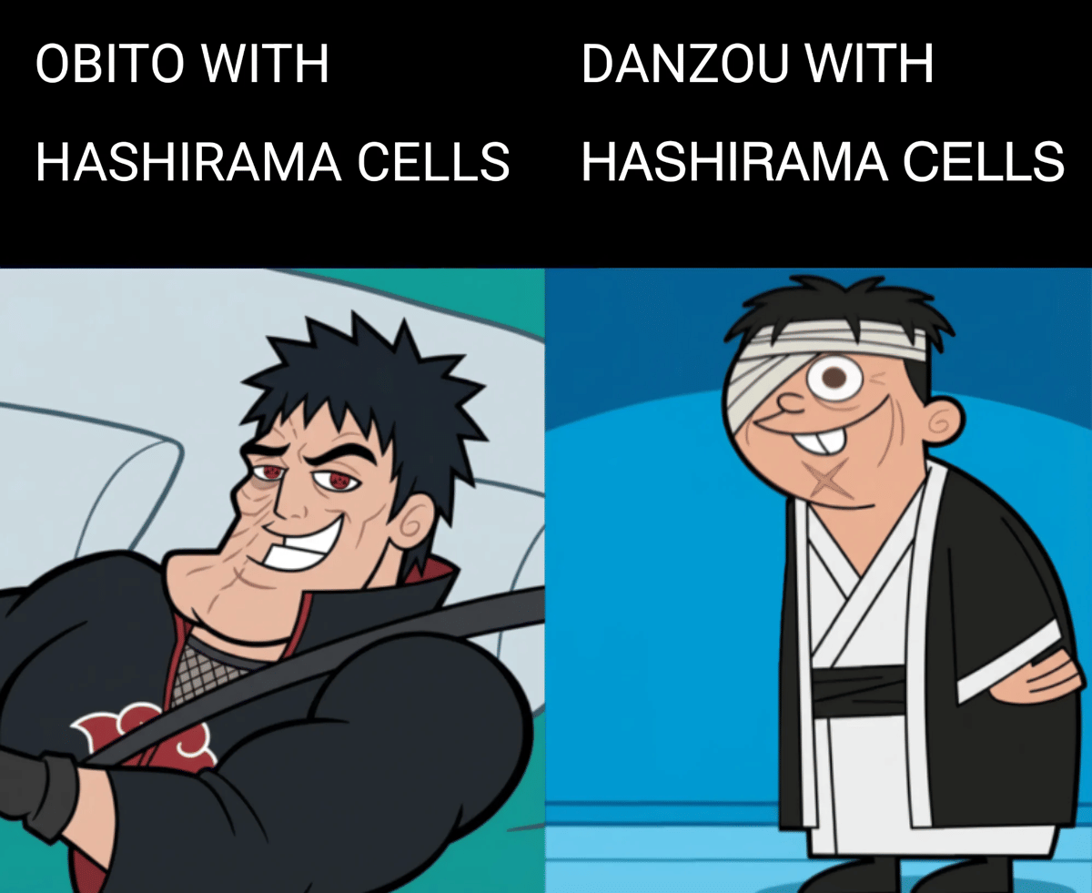 meme Naruto tentang sel Hashirama