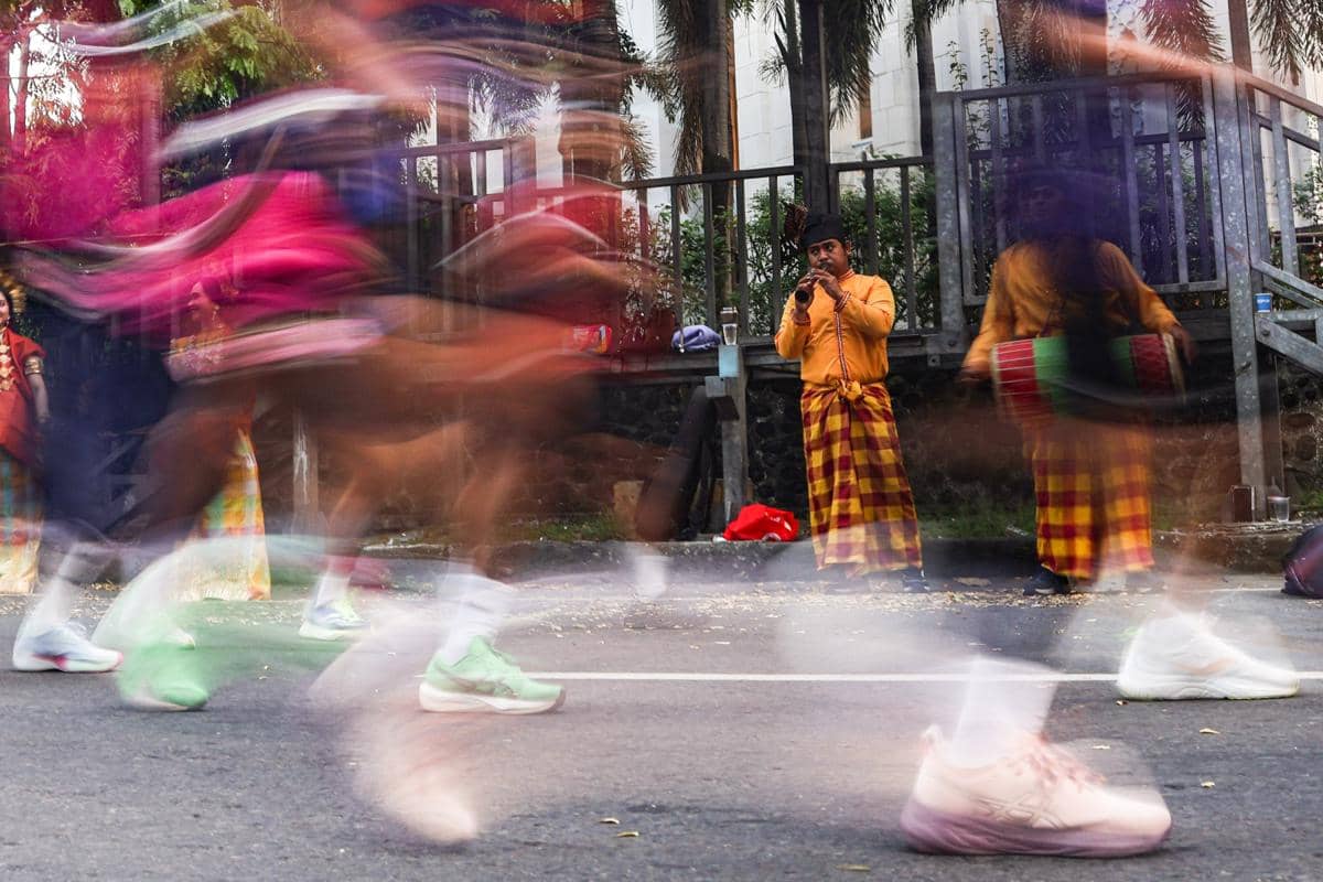 Ilustrai ajang lari. Makassar Half Marathon 2026. (ANTARA FOTO/Arnas Padda)