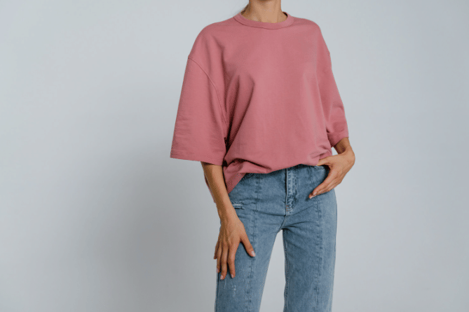 ilustrasi baju oversized