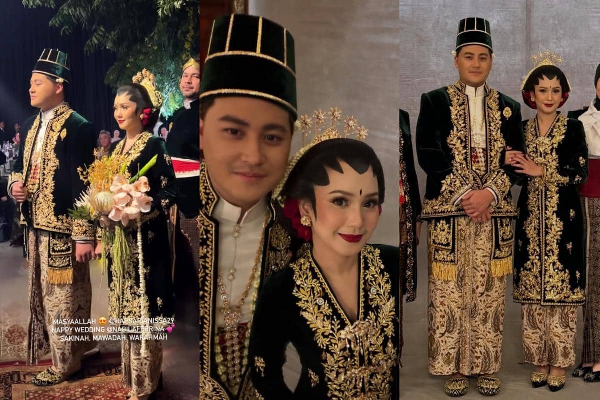 5 Ide Kebaya dan Makeup Resepsi Nabila Febrina Mantu Annisa Trihapsari