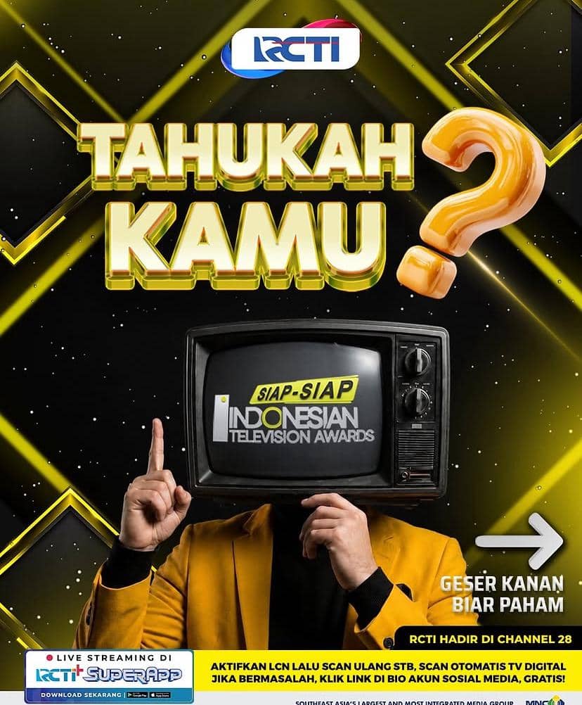 Materi promosi Indonesian Television Awards 2026 yang mengajak penonton bersiap menyambut ajang penghargaan televisi.