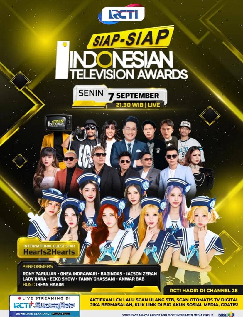 Poster promosi Siap-Siap Indonesian Television Awards 2026 dari akun Instagram Indonesian Television Awards.