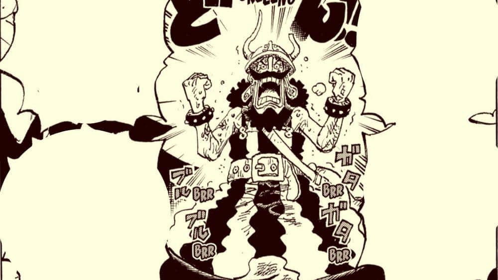 Usopp menyampaikan pendapatnya tentang kebebasan Luffy dalam cuplikan manga One Piece karya Eiichiro Oda.