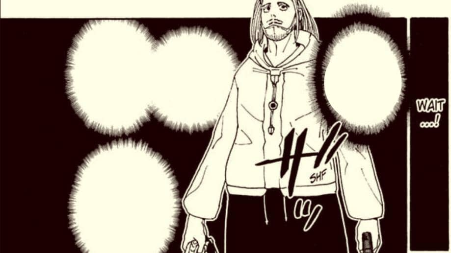 Ilustrasi karakter Tserriednich dalam manga Hunter x Hunter bab 420 karya Yoshihiro Togashi dari Shueisha.