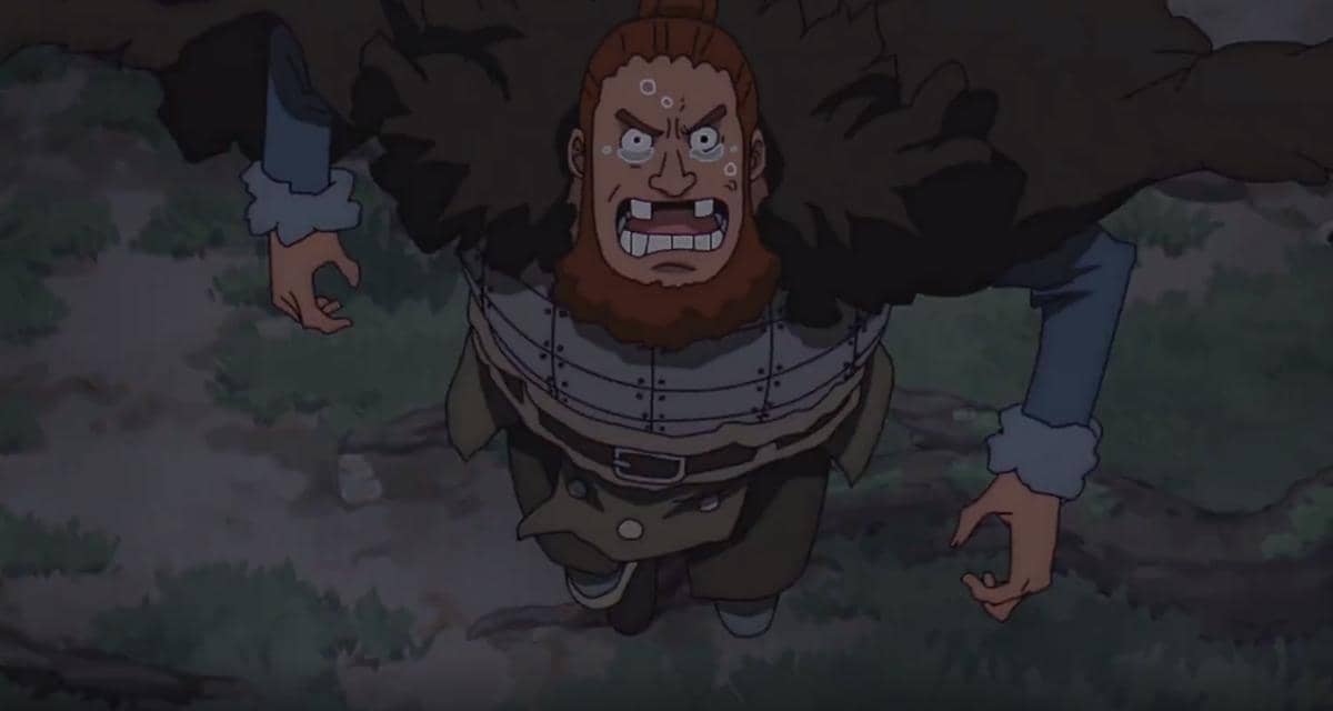 Potret karakter ayah Ronja dari serial anime One Piece berdasarkan dokumentasi resmi Toei Animation.