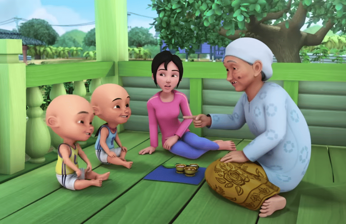 Cuplikan episode Upin Ipin