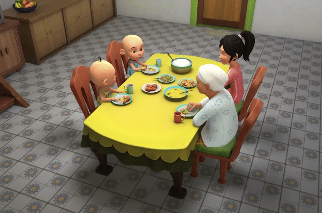 Cuplikan episode Upin Ipin