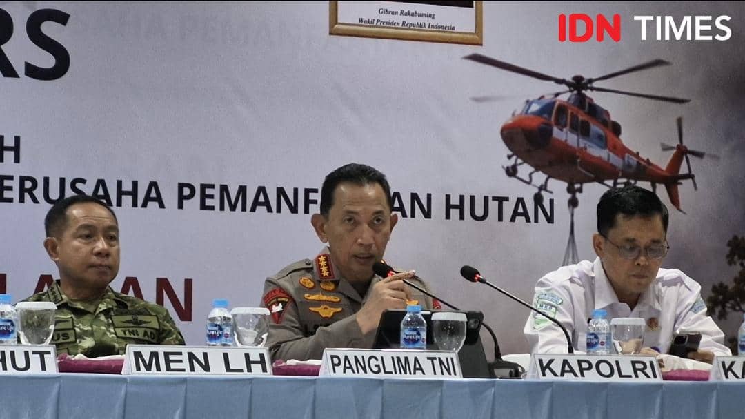 Kapolri ke Prabowo soal Karhutla: 138 Tersangka, 8 Korporasi Diproses