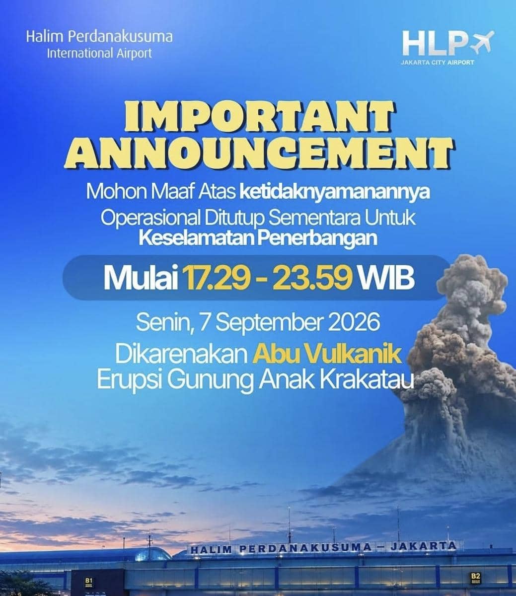 Bersihkan Abu Vulkanik Anak Krakatau, BNPB Modifikasi Cuaca dari Semarang