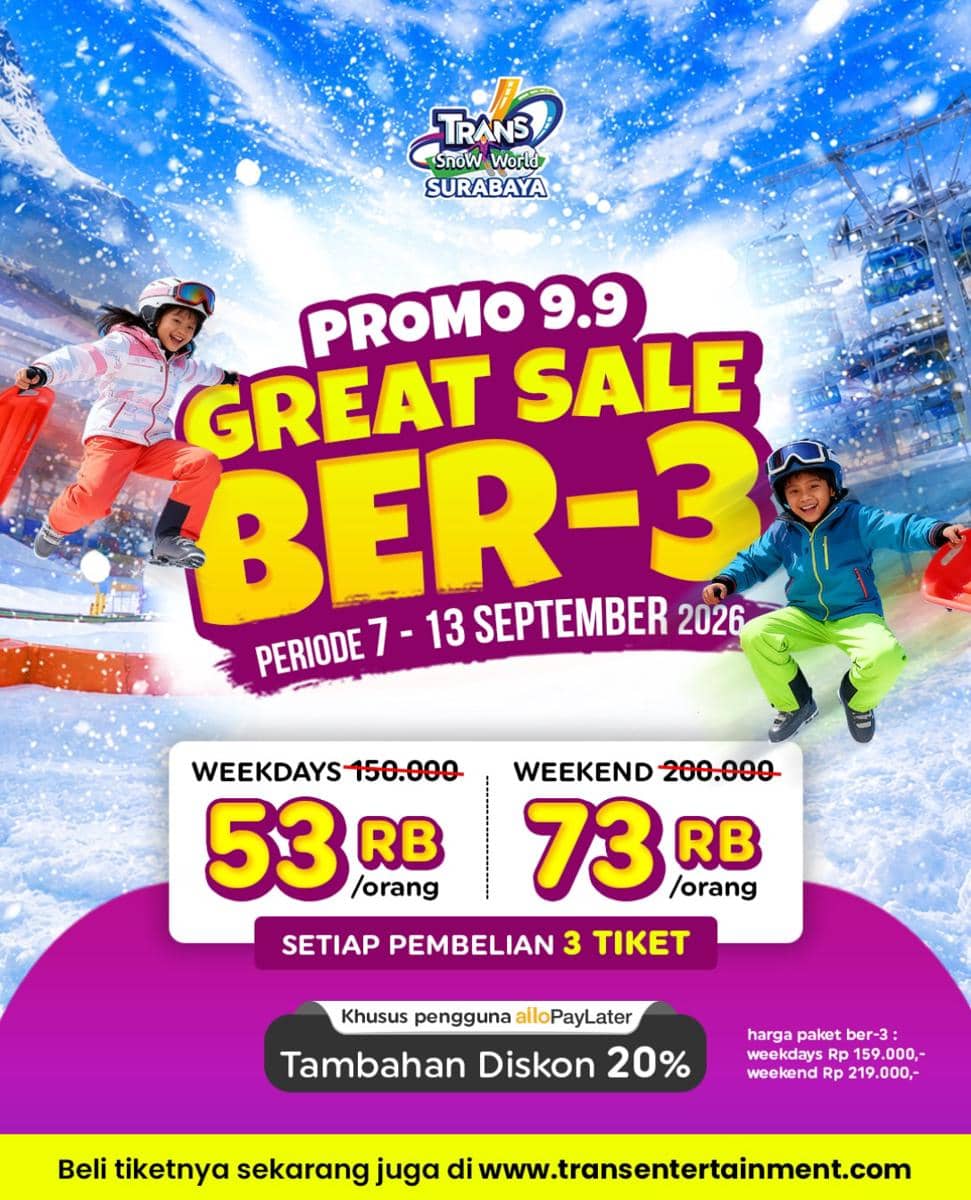 Promo 9.9 hiburan dan tempat wisata