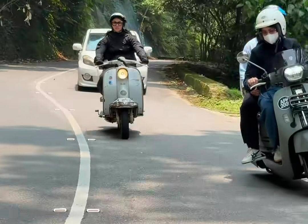 Sintya Marisca sunday ride di Janda Baik, Pahang