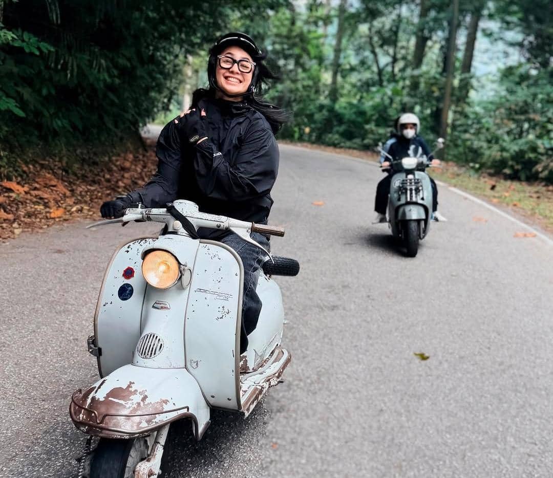 Sintya Marisca sunday ride di Janda Baik, Pahang