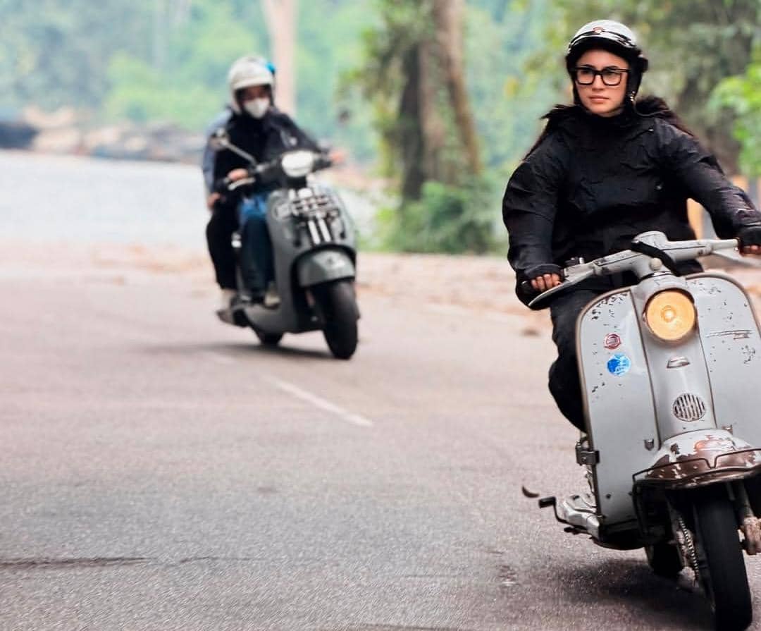 Sintya Marisca sunday ride di Janda Baik, Pahang
