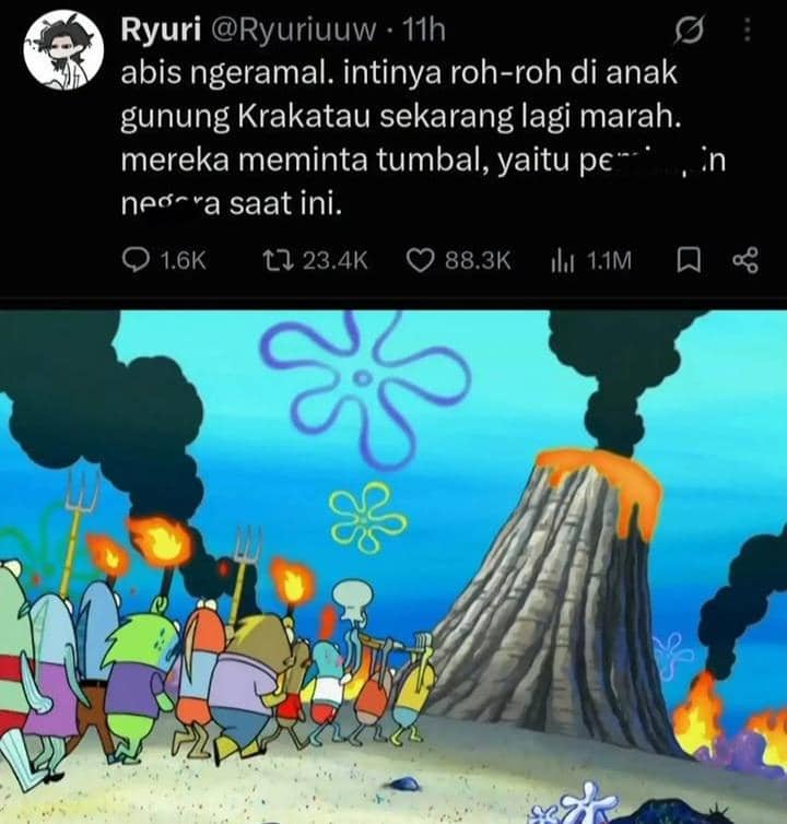 meme gunung