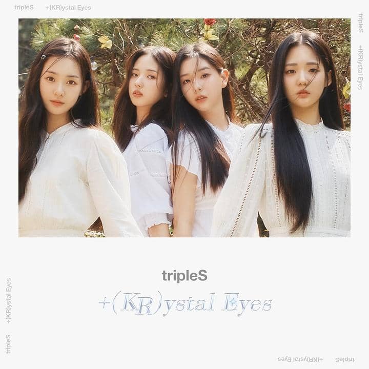 cover lagu "Deja-Vu" milik tripleS +(KR)ystal Eyes