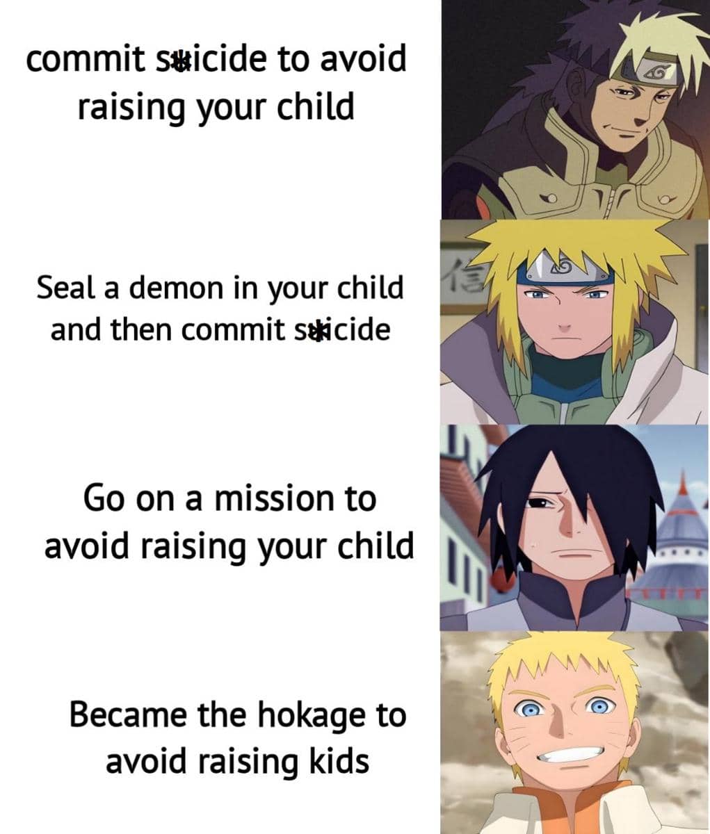 meme Naruto tentang orangtua