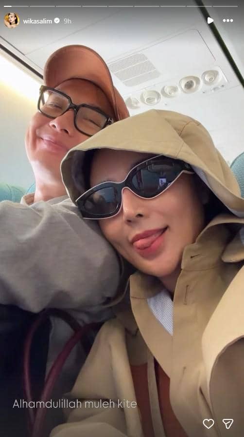 Potret Wika Salim terkait ceritanya yang akhirnya dapat pulang ke Jakarta, dibagikan melalui Instagram.