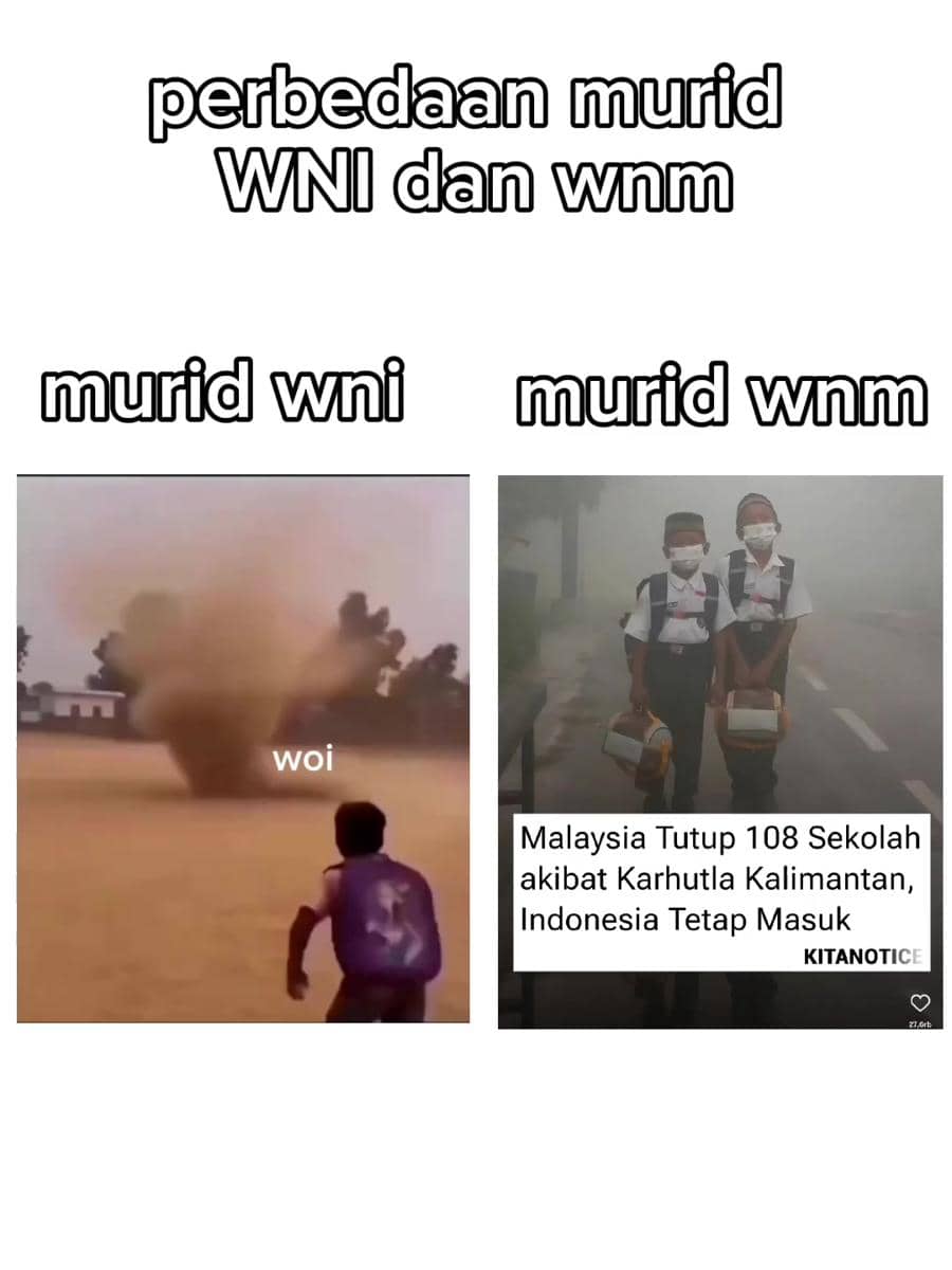 Meme PJJ dari akun TikTok @xry985 yang mengangkat humor seputar pengalaman pembelajaran jarak jauh.